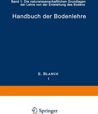Produktbild von Handbuch der Bodenlehre