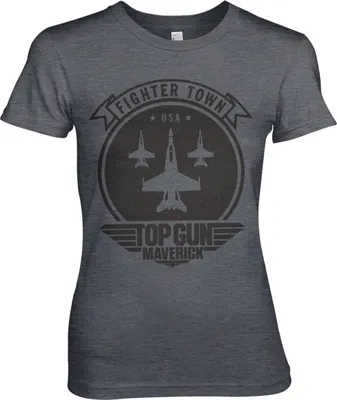 Produktbild von Top Gun Maverick Fighter Town Girly Tee - X-Large - DarkHeather