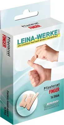 Produktbild von LEINA Pflaster Set "Finger" 16-teilig hautfarbe
