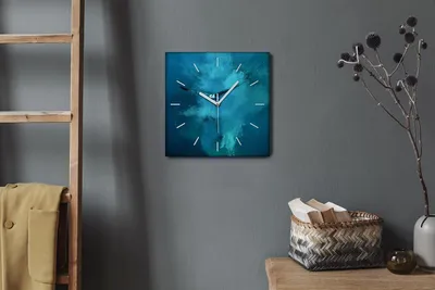 Produktbild von Coloray Hodiny Unikátní 30x30 cm  Tiché hodiny Pro obývací pokoj a kuchyň Nástěnné hodiny Plátno Bílé ručičky hodin - Zvířecí pták