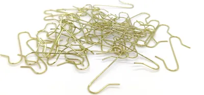 Produktbild von Metall Kugelaufhänger 3-4cm Schnellaufhänger 400 Stück S-Haken Christbaumschmuck Weihnachtskugel gold