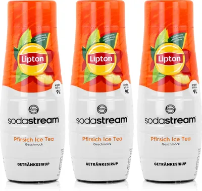 Produktbild von SodaStream Lipton Getränke-Sirup Softdrink Ice Tea Pfirsich 440ml (3er Pack)