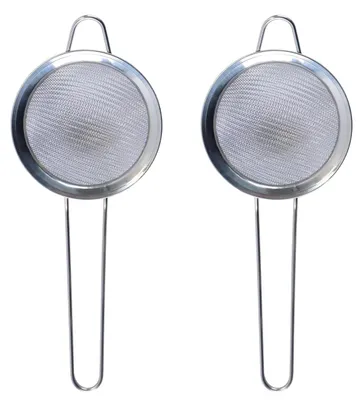 Küchensieb Set 2er-Pack 8 cm Edelstahl 304 feinmaschig