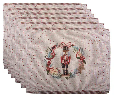 Immagine prodotto di Clayre & Eef Set di 6 tovagliette 33x45 cm Beige Poliestere