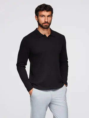 Obrázok produktu pre Ombre Clothing Klasický pánsky sveter Ueci čierna S