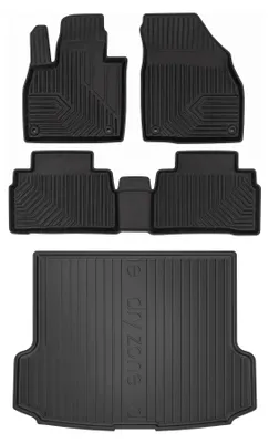 Produktbild von Gummi-Fußmatten für Chery Tiggo 7 2025- (SUV) – Schwarz, passgenau – Wielganizator