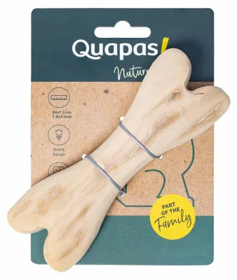Productafbeelding van Quapas! Dog Toy Coffeewood Bone Medium