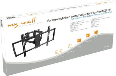 Image de Transmedia Support mural mobile pour TV LCD ; pour écrans 60 - 100 (152 - 254 cm) charge jusqu'à 80 kg, HP 24