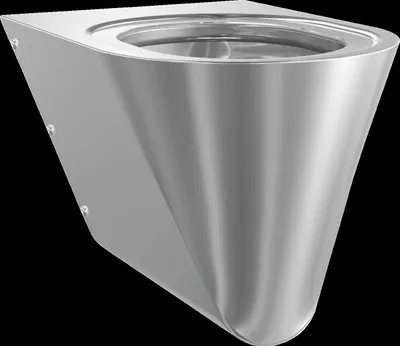 Produktbild von KWC T-WC, CAMPUS, Edelstahl, Wandhängend, 360x353x500 mm, ohne Sitz