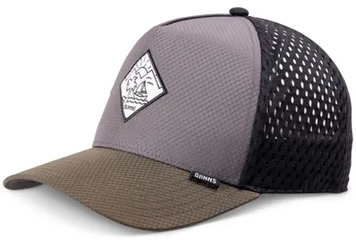 Imagen del producto de Gorra Djinns con panel frontal de malla suave y detalle "Tropical Island", color gris, talla única