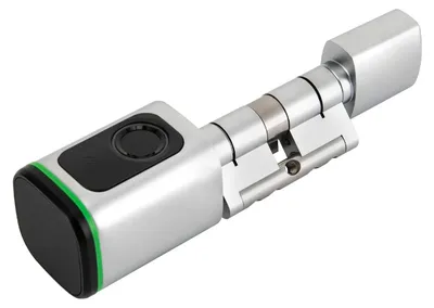 Immagine prodotto di Serratura intelligente con impronta digitale - Cilindro elettronico da 60 mm - Senza chiave - Nero