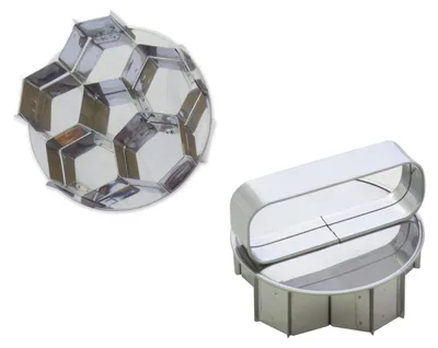 Obrázok produktu pre Lis na chlieb z nehrdzavejúcej ocele, futbalový motív