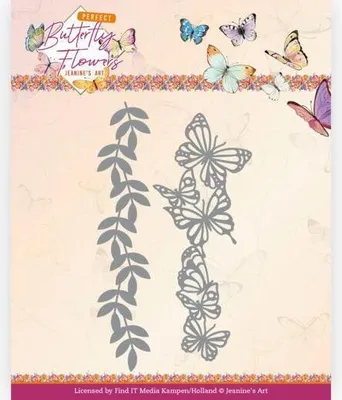 Produktbild von Stanzschablone - Jeanines Art - Schmetterlings Blumen - Große Schmetterlinge