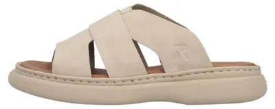 Produktbild von Rieker Damen Pantolette mit sehr leichter Plateau Laufsohle V3089, Größe:40 EU, Farbe:Beige