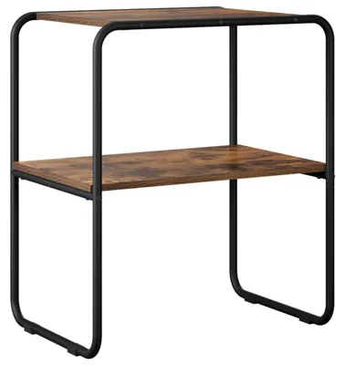 Image de vidaXL Table console en chêne fumé 80 x 42,5 x 70 cm, aggloméré