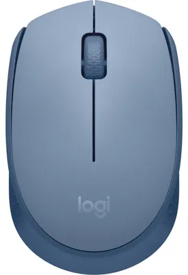 Zdjęcie produktu dla Logitech M171, Oburęczny, Optyczny, RF Wireless, 1000 DPI, Niebieski, Szary
