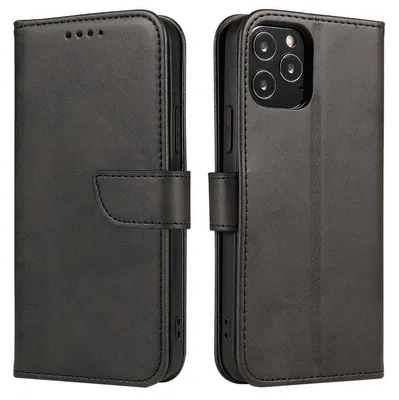 Produktbild von Premium Magnet Case Buch Tasche Schutzhülle aufklappbare Hülle Standfunktion Zubehör kompatibel mit Motorola Moto G20 Schwarz
