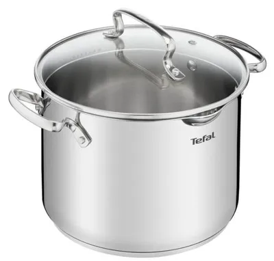 Produktbild von Tefal DUETTO+ G71964, Rund, Edelstahl, Edelstahl, Edelstahl, Keramik, Gas, Halogen, Induktion, Versiegelte Platte, 250 °C