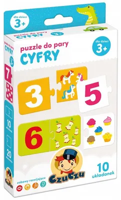 Produktbild von CzuCzu Partnerpuzzles Zahlen für Kinder ab 3 Jahren