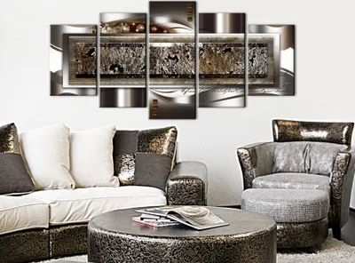 Zdjęcie produktu dla Obraz Akustyczny Abstrakcyjny Złoty 200x100 cm Obrazy Pianka Akustyczna Wysokowydajny Dźwiękochłonny Dźwiękoszczelny Płótno 5 szt Fototapeta Akustyka Pomieszczenia Izolacja Dźwiękowa a-A-0244-b-n