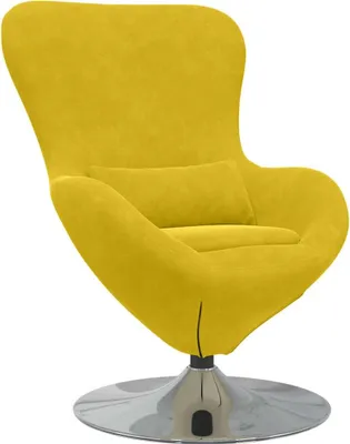 Immagine prodotto di vidaXL Sedia Egg in velluto giallo