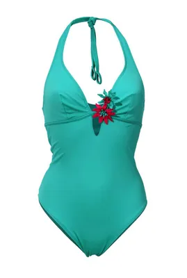 Produktbild von Heine Damen Badeanzug, türkis, Größe:38, Cup Größe:D-Cup