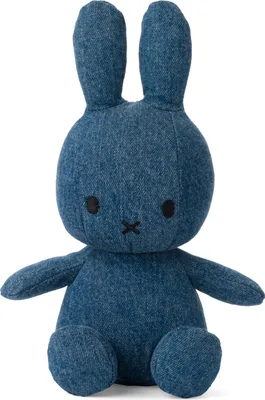 Produktbild von Nijntje & Miffy Denim Kuscheltier Bon Ton Toys Hase Mid Wash jeans 23 cm