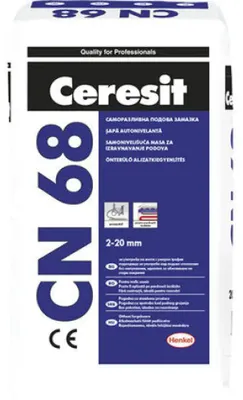 Obrázok produktu pre Samozrovnajúca Sa Hmota Od 2 Do 20 Mm Ceresit Cn 68