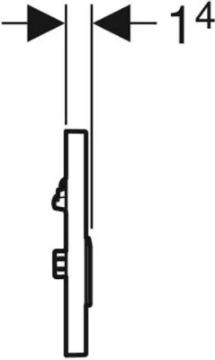 Produktbild von Geberit 241916SD1 Typ 50 BetPl. für UR-Steuerung