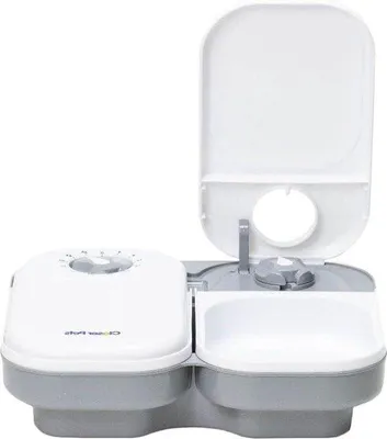 Obrázek produktu pro Automatická krmítka pro domácí mazlíčky – 2 dávky – pro kočky a malé psy – s chladícím vložkou