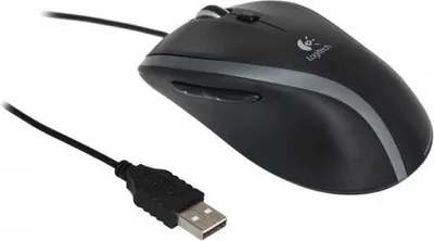 Produktbild von Logitech M500, rechts, Laser, USB Typ-A, 1000 DPI, Schwarz