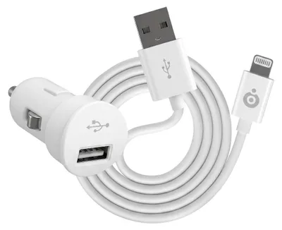 Produktbild von Bigben Connected MINICACIP52AW, Auto, Zigarettenanzünder, 5 V, 2,4 A, 1 m, Weiß