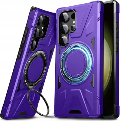 Zdjęcie produktu dla Etui Samsung Galaxy S23 Ultra Armor Pancerne pierścień 360, fioletowy