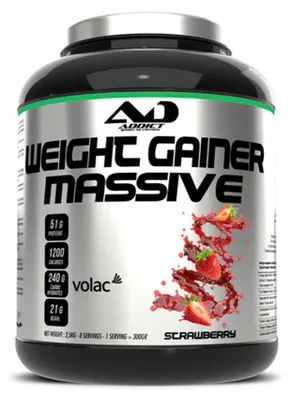 Image de Gainers - Addict Sport Nutrition - Weight Gainer Massive (2,5kg) - Saveur Cookies et Cream