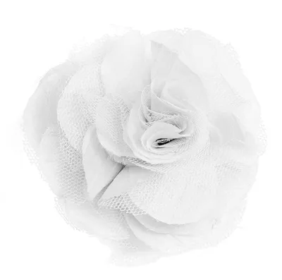 Produktbild von Textilblüte Rose Ø9cm Ansteck Blüte Spange Haarspange Sicherheitsnadel Brosche