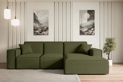 Produktbild von ALTDECOR Ecksofa in L-Form SERRA-L - 266x169x80 cm Grün - Corner Sofa Bett Eckcouch Couch Wohnlandschaft Cauchsofa