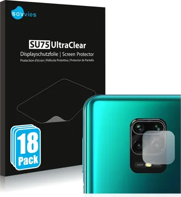 Produktbild von 18x Für Xiaomi Redmi Note 9S / 9 Pro (NUR Kamera) Schutzfolie Savvies Displayschutz Display Schutz Folie Klar Transparent