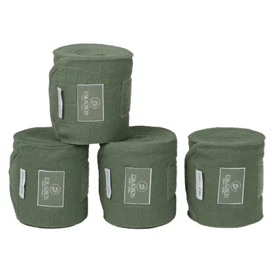 Produktbild von Eskadron Platinum Fleecebandagen, Bandagen " FLEECE STAMPED " 4er Set Größe - Pony Farbe - ashgreen