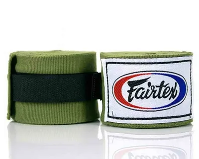 Immagine prodotto di Fairtex HW2 Benda elastica da boxe 4,50 m, colore verde oliva