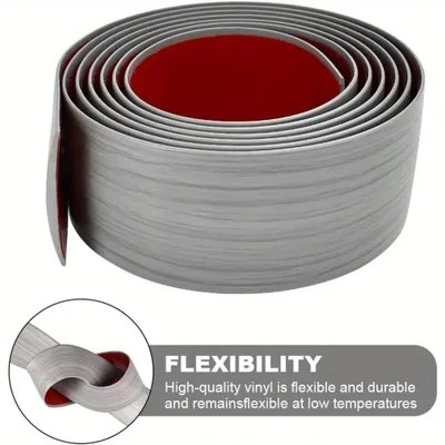 Obrázek produktu pro Přechodová lišta – samolepicí – PVC – délka 4 metry – šířka 5 cm – šedá barva