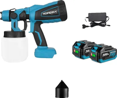 Obrázek produktu pro Elektrická stříkací pistole, vysokotlaká, bezdrátový provoz, sada baterií 2x388VF