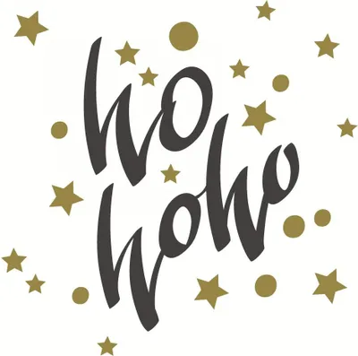 Immagine prodotto di 20 tovaglioli Ho-Ho Stars - Ho Ho Ho alle stelle 33x33 cm
