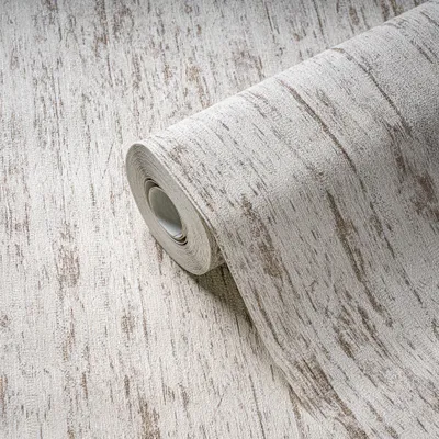Produktbild von Vliestapete in Holz Optik Creme Beige – Strukturtapete mit natürlicher Maserung livingwalls (KG-174771)