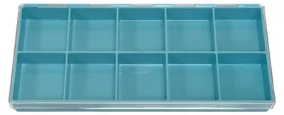 Obrázek produktu pro Bergeon 5237-1345 Plastová průhledná krabička na hodinkové díly 10 segmentů