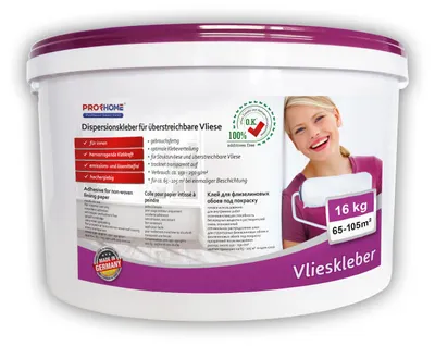 Produktbild von Vlieskleber Profhome Fertig-Kleber für Malervlies Renoviervlies 16 kg max 105 qm