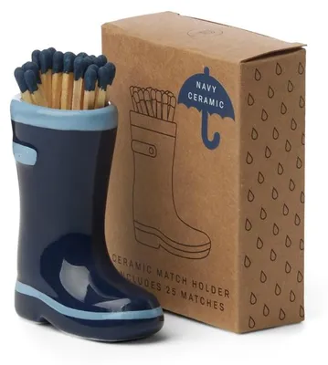 Immagine prodotto di Paddywax WELLINGTON, portacenere con 25 fiammiferi - blu