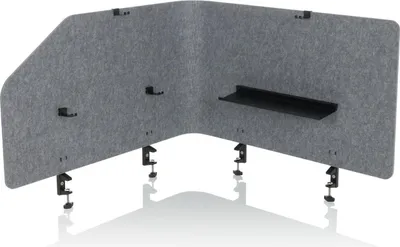 Obrázok produktu pre hjh OFFICE Rozdeľovač stolov FLEXMIUT T TOP Rozdeľovač stolov Rozdeľovač izieb Vnútorný 50,0 x 160,0 x 1,0 cm