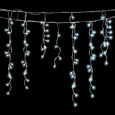 Produktbild von Bettizia 5M LED Eisregen Lichterkette Innen Lichtervorhang 200 LEDs Eiszapfen Weihnachtsbeleuchtung 8 Modi Weihnachtsdeko Party Garten Kaltweiß