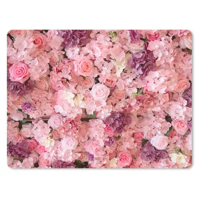 Produktbild von MuchoWow® Mauspad Mousepad Blumen - Rosa - Rosen 40x30 cm - Mousepads - Maus Mat - Pad - Mausunterlage - Anti Rutsch