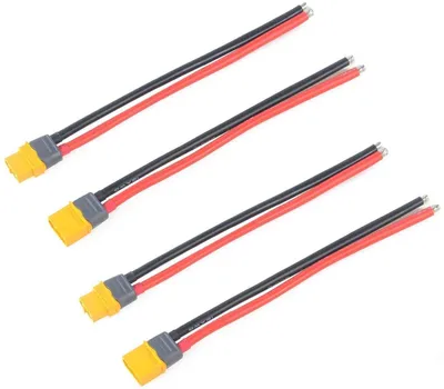 Produktbild von 2 páry XT60 Male Female konektor s plášťovým konektorom so silikónovým káblom 150mm 12AWG pre Lipo FPV Drone batériu